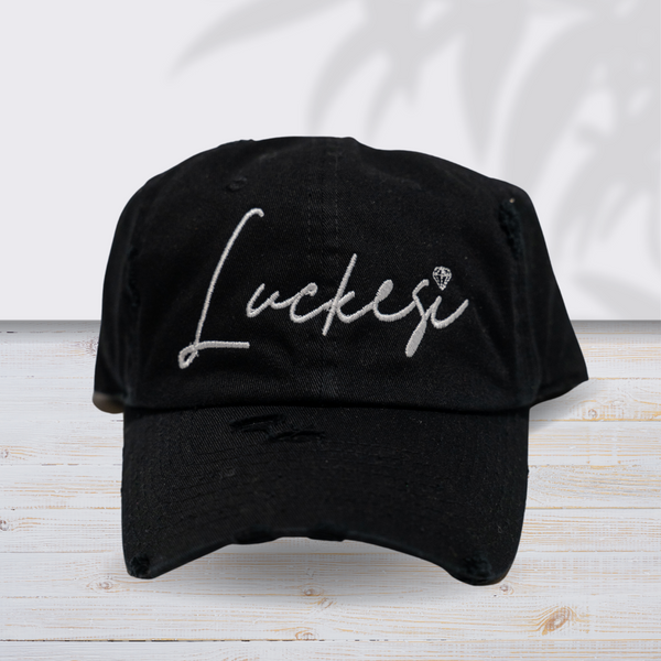 Black Luckesi Hat / White Logo