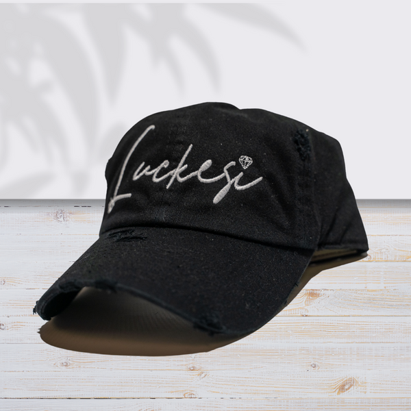 Black Luckesi Hat / White Logo