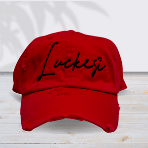 Red Luckesi Hat / Black Logo